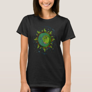 Hemelse Lichamen Maan Zon Boho Esthetiek Astrologi T-shirt