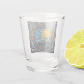 Hemelse lichamen schoten glas (Achterkant)