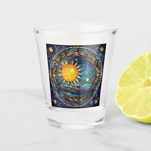 Hemelse lichamen schoten glas (Voorkant)