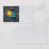Hemelse lichamen Visitekaartjes (Voorkant / Achterkant)