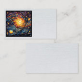 Hemelse lichamen Visitekaartjes (Voorkant / Achterkant)