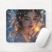 Hemelse Lichtdrager – Engel die de Ster van God va Muismat (Met muis)