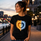 Hemelse Liefde Zon Maan Hart T-shirt