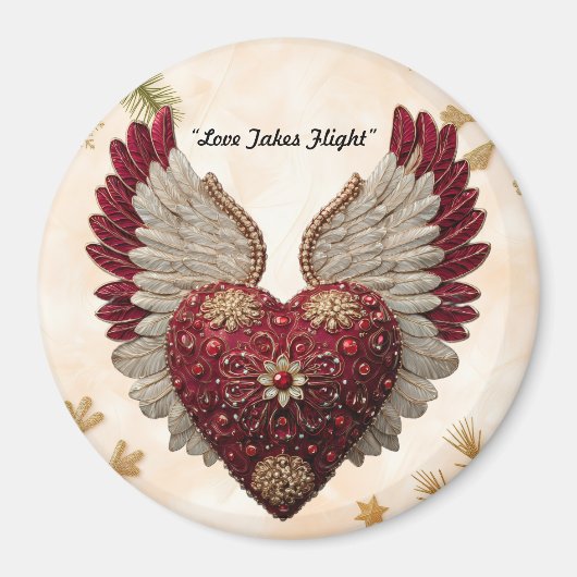 "Hemelse Liefdeshart" Magneet (Voorkant)