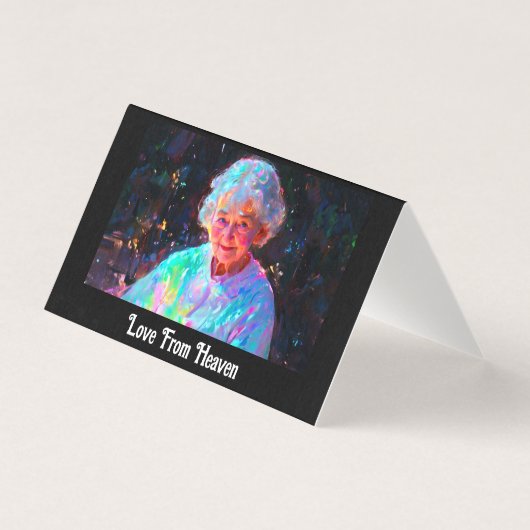 ** Hemelse Liefdevolle Oma Sympathie Kaart (Voorkant)