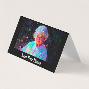 ** Hemelse Liefdevolle Oma Sympathie Kaart