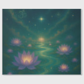 Hemelse Lotus Inpakpapier (Vlak)