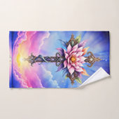 Hemelse Lotus Kruis Bad Handdoek (Handdoek)