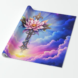 Hemelse Lotus Kruis  Cadeaupapier