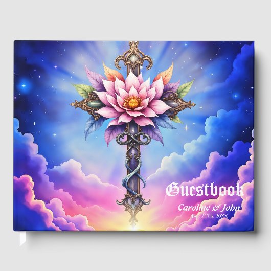 Hemelse Lotus Kruis Gastenboek (Voorkant)