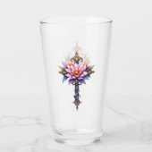 Hemelse Lotus Kruis Glas (Achterkant)
