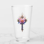 Hemelse Lotus Kruis Glas (Voorkant)