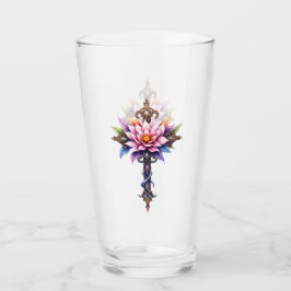 Hemelse Lotus Kruis Glas