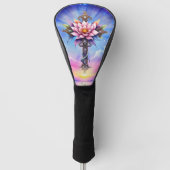 Hemelse Lotus Kruis Golfheadcover (Voorkant)