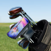 Hemelse Lotus Kruis Golfheadcover (Insitu)