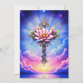 Hemelse Lotus Kruis Kaart (Achterkant)