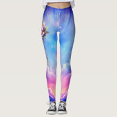 Hemelse Lotus Kruis Leggings (Voorkant)