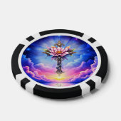 Hemelse Lotus Kruis  Poker Chips (Enkel)
