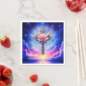 Hemelse Lotus Kruis Servet (Insitu)
