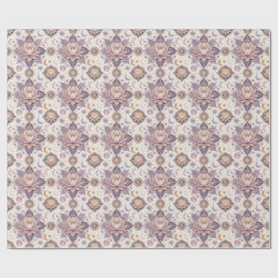 Hemelse Lotus Mandala Spiritueel Ontwerp Patroon Cadeaupapier