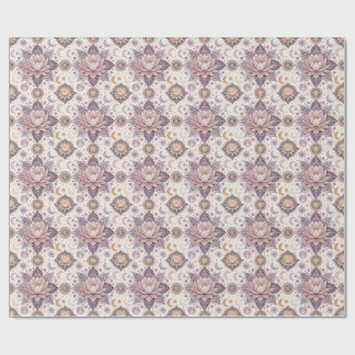 Hemelse Lotus Mandala Spiritueel Ontwerp Patroon Cadeaupapier