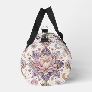 Hemelse Lotus Mandala Spiritueel Ontwerp Patroon Plunjezak