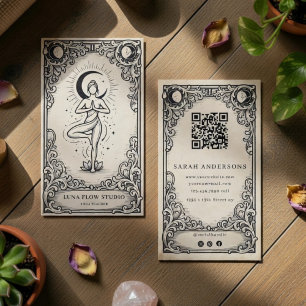 Hemelse Lotus Yoga-instructeur Visitekaartje