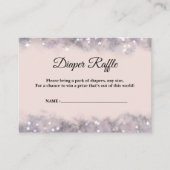 Hemelse Luier Raffle Roze Baby shower Informatiekaartje (Voorkant)