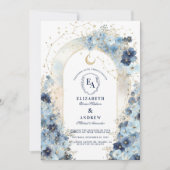 Hemelse Luxe Boho Bruiloftsfeest Kaart (Voorkant)