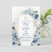 Hemelse Luxe Boho Bruiloftsfeest Kaart (Staand voorkant)