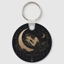 Hemelse Luxe Maan & Sterren Charme  Sleutelhanger