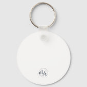 Hemelse Luxe Maan & Sterren Charme Sleutelhanger (Achterkant)