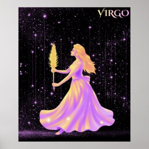Hemelse Maagd – Astrologie Kunst Poster