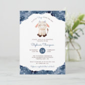 Hemelse Maagd Astrologie Teken Baby shower Kaart (Staand voorkant)