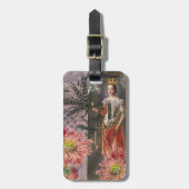 Hemelse Maagd Godin Collage: Vintage Hemels Bagagelabel (Voorkant verticaal)