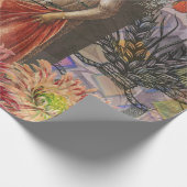Hemelse Maagd Godin Collage: Vintage Hemels Cadeaupapier (Hoek)