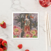 Hemelse Maagd Godin Collage: Vintage Hemels Servet (Insitu)