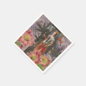 Hemelse Maagd Godin Collage: Vintage Hemels Servet (Hoek)