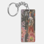 Hemelse Maagd Godin Collage: Vintage Hemels Sleutelhanger (Voorkant Links)
