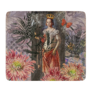 Hemelse Maagd Godin Collage: Vintage Hemels Snijplank