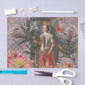Hemelse Maagd Godin Collage: Vintage Hemels Tissuepapier (Craft)