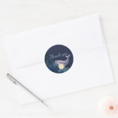 Hemelse Maan Baby Shower Bedankt Stickers | Wh (Envelop)