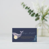 Hemelse Maan Baby Shower Luier Raffle Kaart | Wh (Staand voorkant)