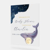 Hemelse Maan Baby Shower Welkom Bord | Walvis & (Hoek)