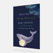 Hemelse Maan Baby Shower Welkom Bord | Walvis & (Hoek)