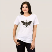 Hemelse Maan Bij - Kosmische Mystieke Bij Tri-Blend Shirt (Voorkant volledig)