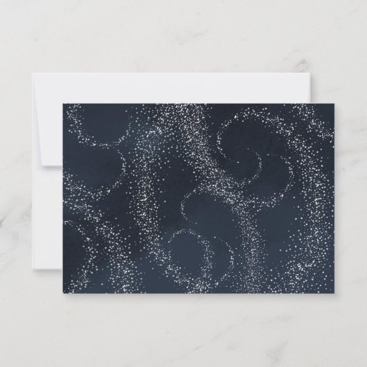 Hemelse Maan Bruiloftsantwoordkaarten RSVP (Achterkant)