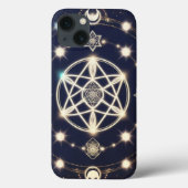 Hemelse Maan Cyclus Mandala – Heilige Geometrie Case-Mate iPhone Case (Achterkant)