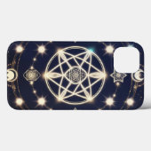 Hemelse Maan Cyclus Mandala – Heilige Geometrie Case-Mate iPhone Case (Achterkant (horizontaal))