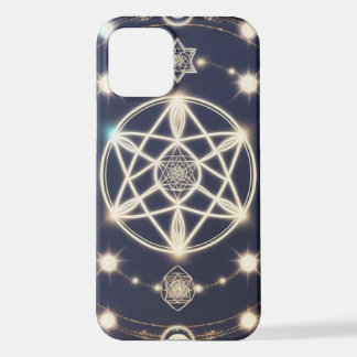 Hemelse Maan Cyclus Mandala – Heilige Geometrie iPhone 12 Hoesje
